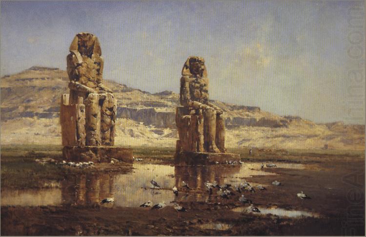 The Colossi of Memnon., Victor Huguet